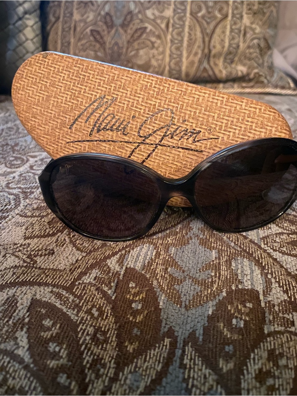 Maui Jim Women's Polarized Sunglasses - Dark Brown Frames with Dark Lenses